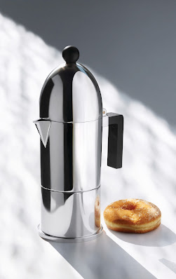 Alessi La Cupola Stove-Top Espresso Maker - and donut