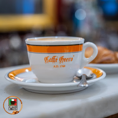 coffee shop in rome near spanish steps antico caffè greco - nice branding