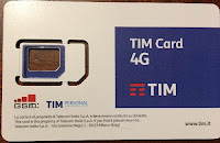 Trieste Italy la Città del Caffè - SIM card from TIM in Italy