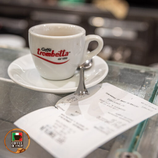 Caffe Trombetta Rome - branded espresso cup