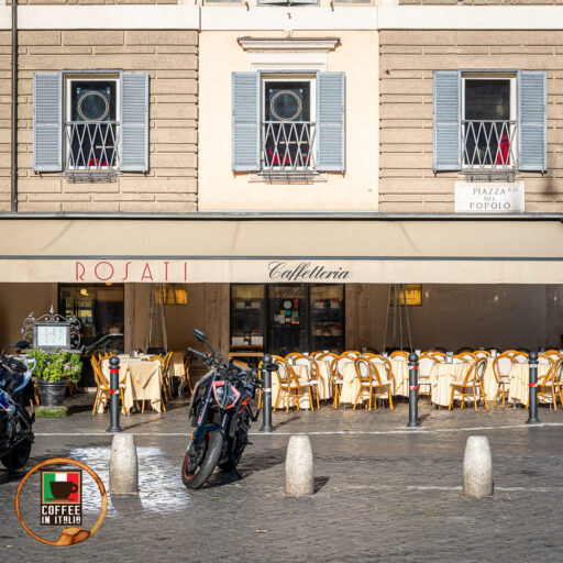 Coffee Near Piazza Del Popolo At Bar Rosati - From The PIazza